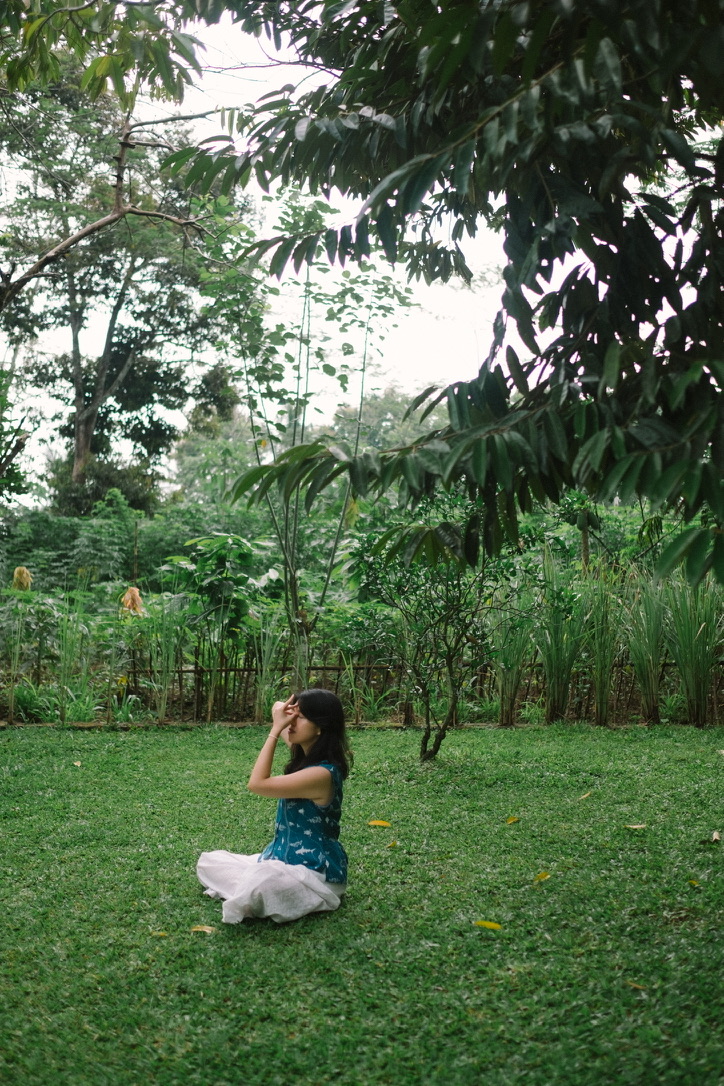 Lita in the garden